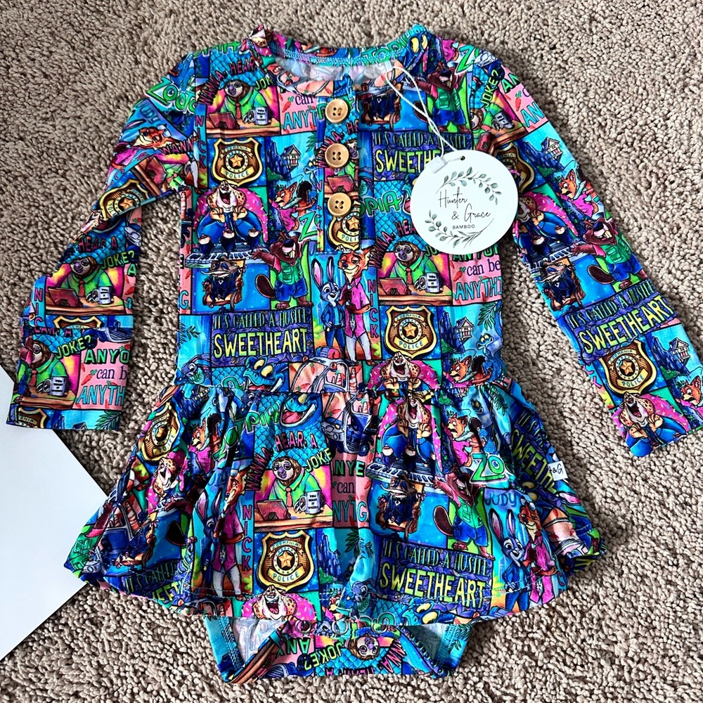 Girls Zootopia Bodysuit